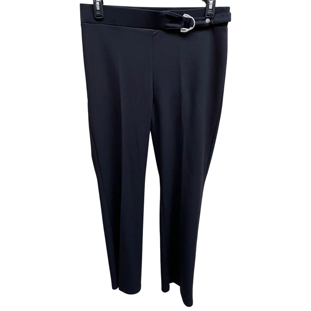 Retrology Womens Black Dress Pants Size L Trouser Slacks